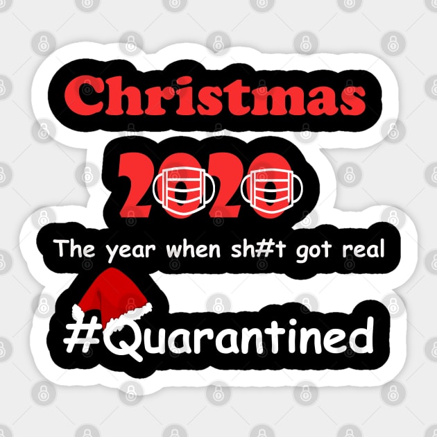 Funny Christmas Quarantine Sticker by Theblackberry